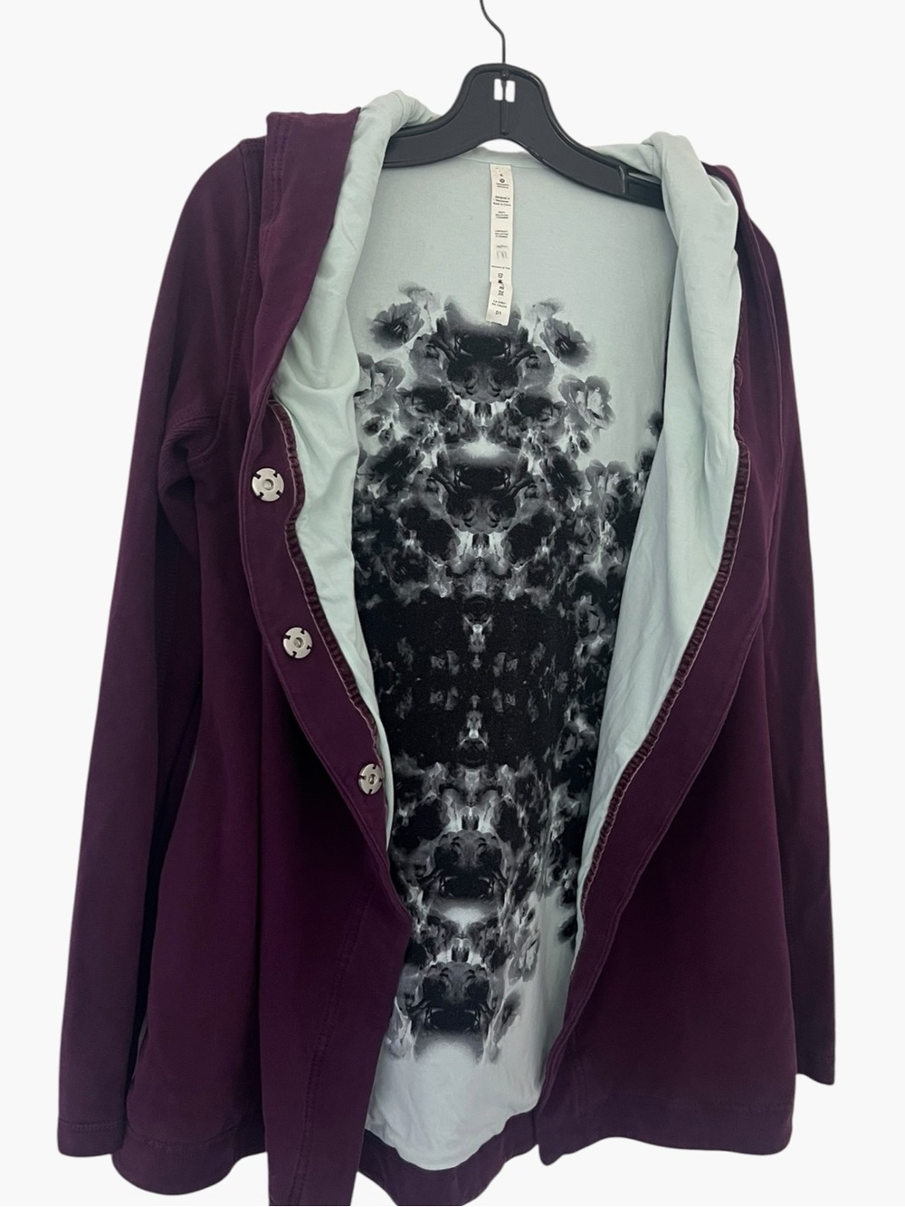 lululemon Savasana Wrap Sweater Cardigan Hoodie Purple Size S